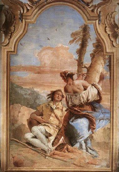 Angelica Carving Medoro's Name on a Tree, Giovanni Battista Tiepolo